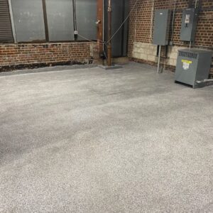 Warehouse with epoxy flooring