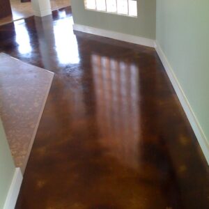 brown and black epoxy flooring