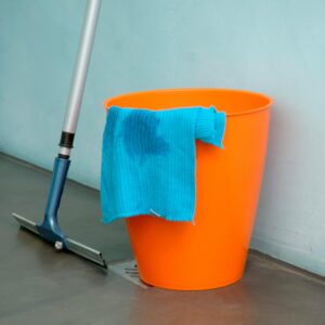 Squeegee and a bucket